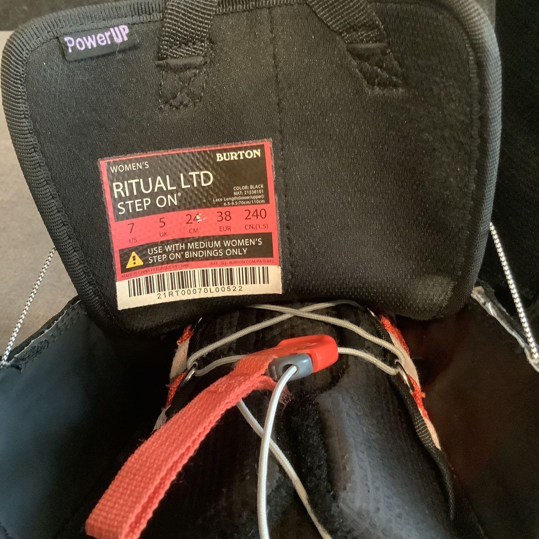 027BURTON RITUAL STEP ON 24.0cmスノーボードブーツ