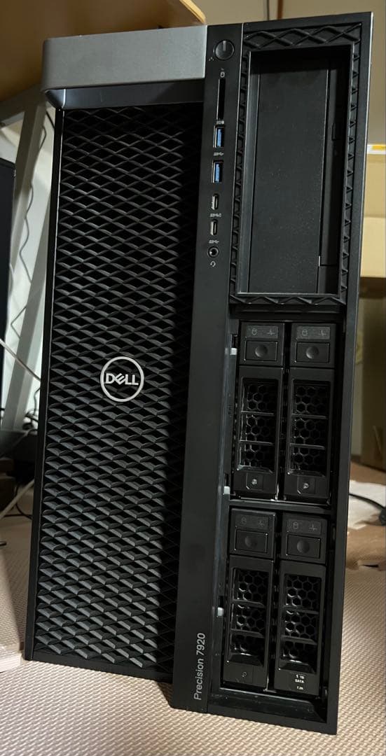 ワークステーション Dell T7920, dual gold 6154 ,ram 128gb