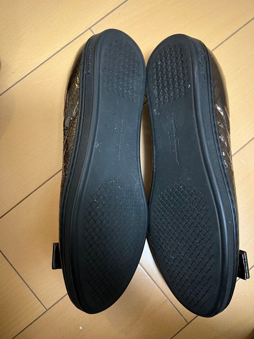 フェラガモ 23cm 黒　フラットシューズ　パンプス　入学式　ドリー