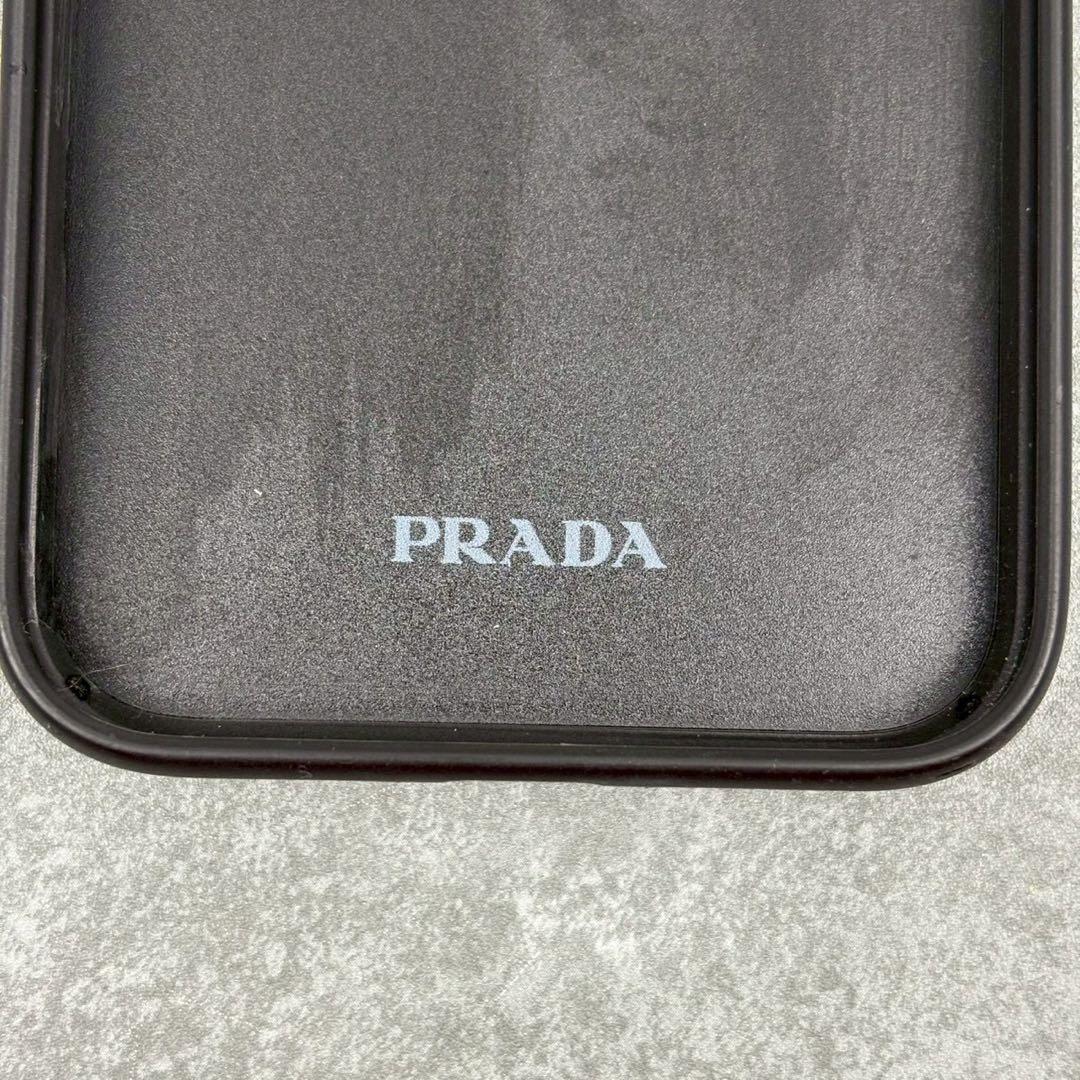 未使用級 プラダ iPhone14PRO MAX スマホカバー 三角ロゴ ピンク