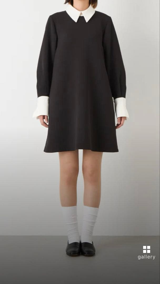 foufou フーフー バイカラー ミニドレス　ワンピース