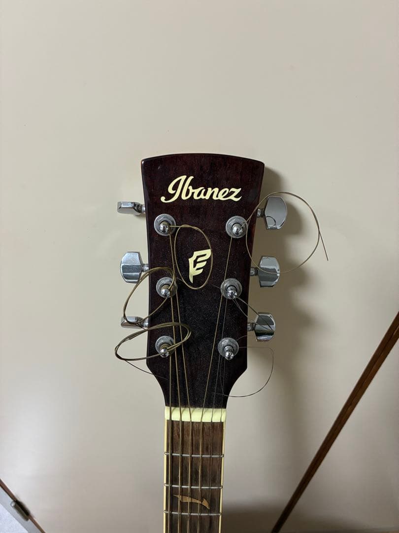 Ibanez アコースティックギター カッタウェイ エレアコ ケース付き