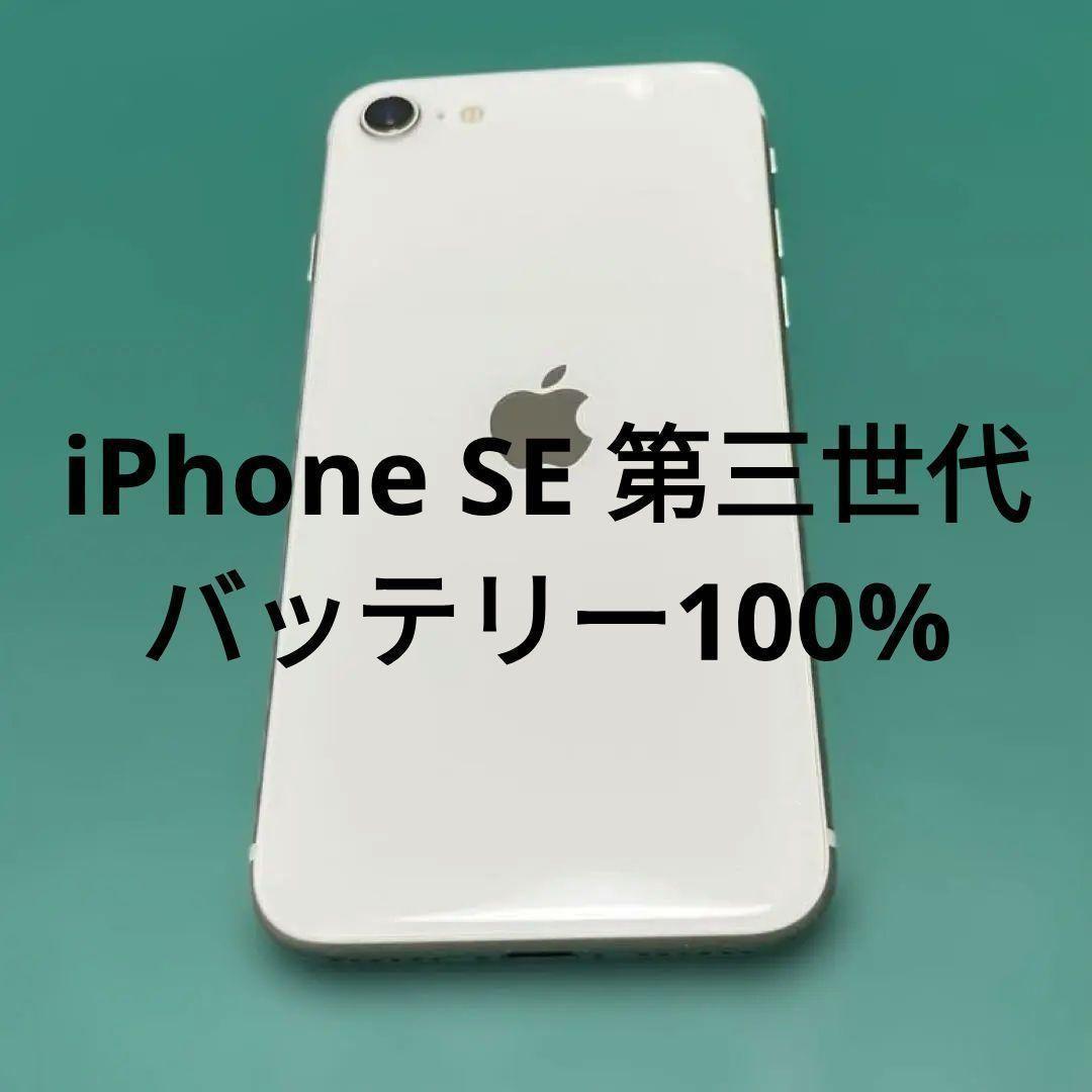 【美品】iPhone SE 第3世代 64GB バテリ100%