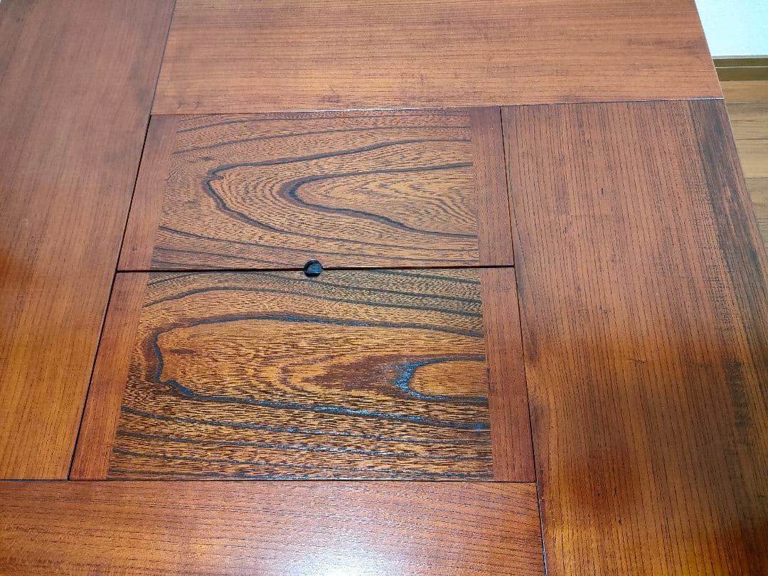 囲炉裏■欅■無垢■漆■座卓■和■アンティーク■レトロ■テーブル■ちゃぶ台/火鉢