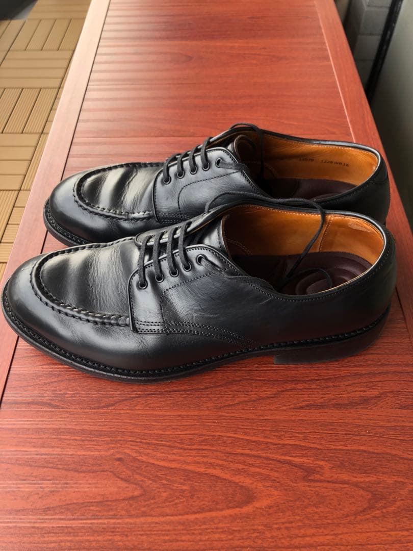 wheel robe US9D 黒 レザー モカシン シューズ