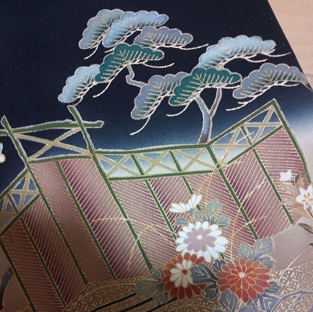 D02限定価格！☆USED美品☆ 結婚式 金彩 豪華 黒留袖6点セット