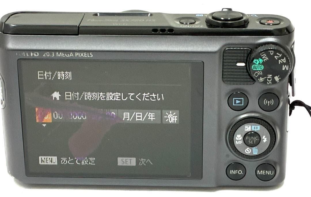 25K12-090 キャノン SX720HS デジカメ 通電確認済 液晶割れ有り