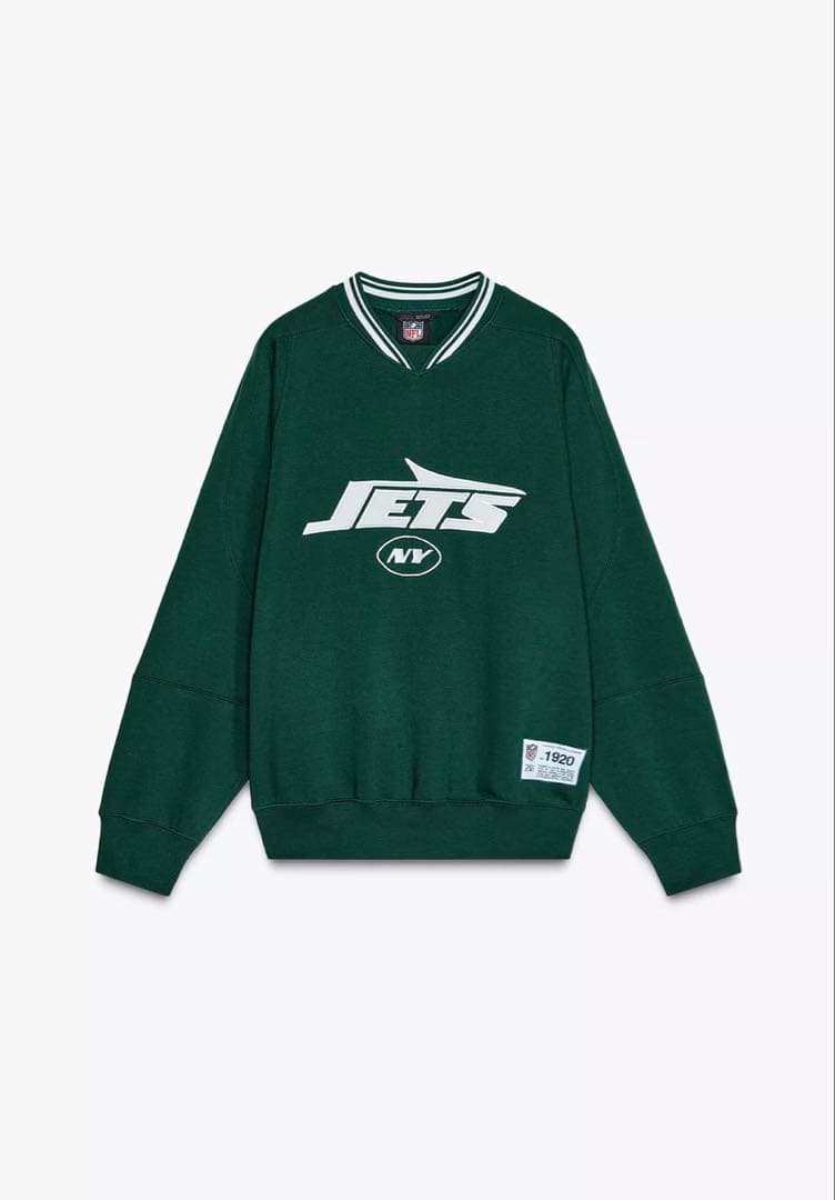 極美品NFL JETS×ZARA(ザラ)コラボスウェット上下セットアップ