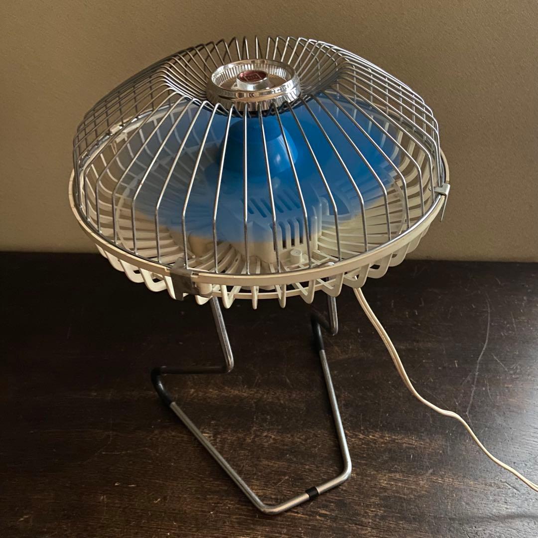 昭和レトロ　卓上扇風機　ナショナル　サーキュレーター　ミニ扇風機　箱、取説付き