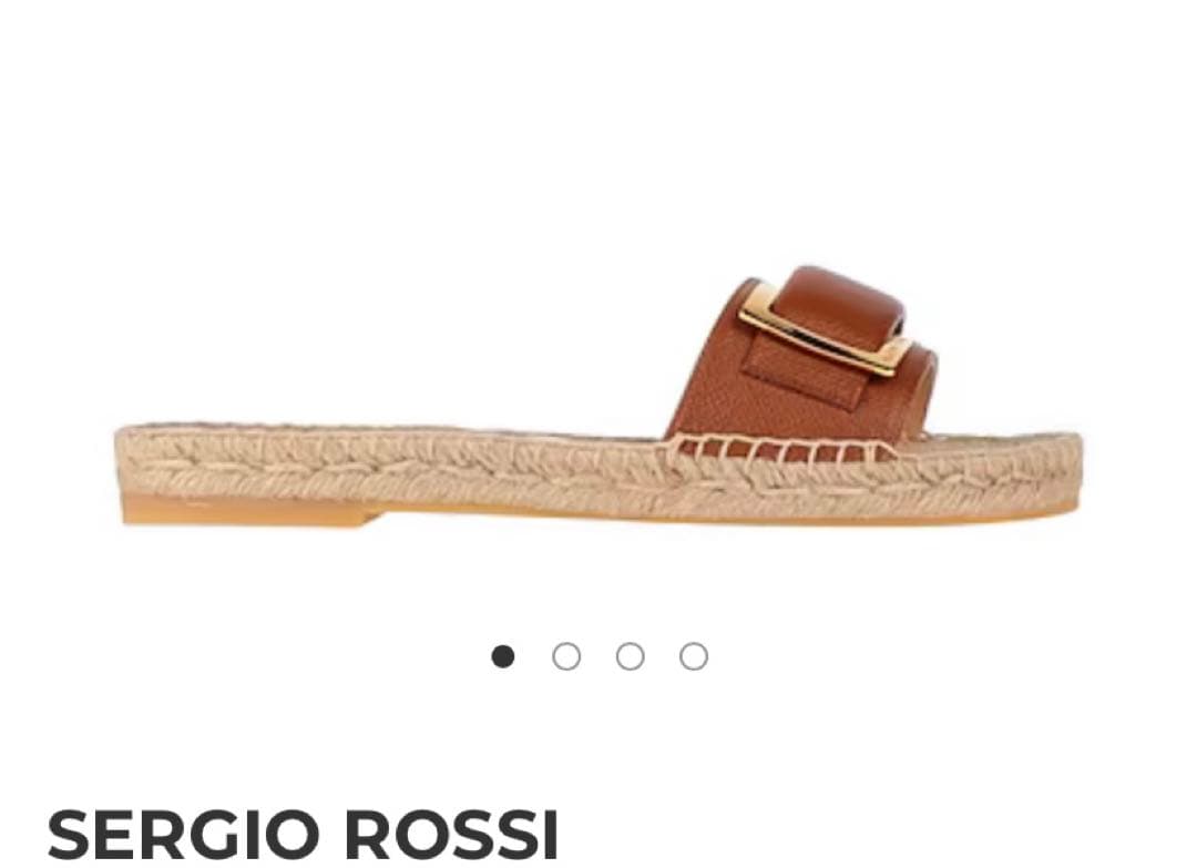 専用☆セルジオロッシ ☆エスパドリーユフラットサンダル38未使用ミュール