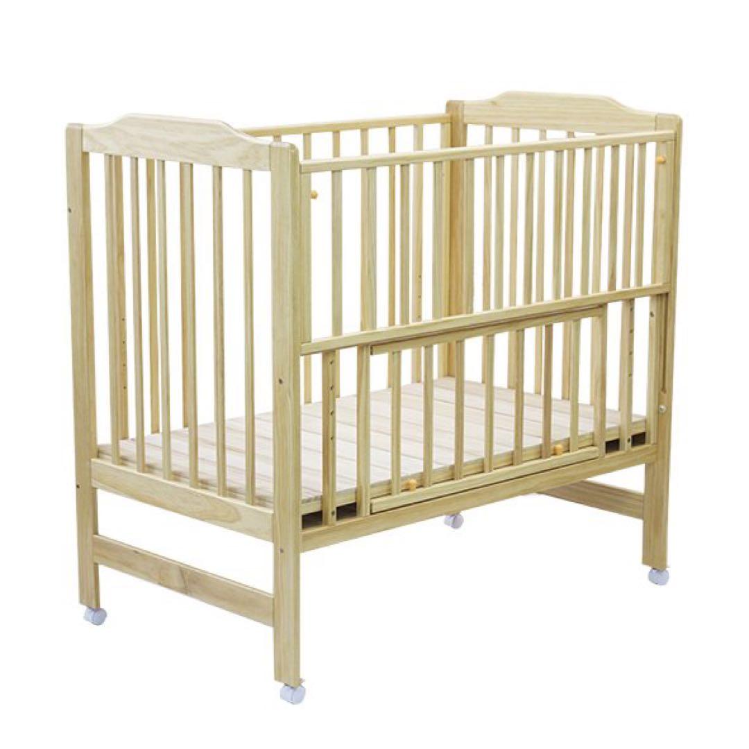 KATOJI カトージ ベビーベッド ハイタイプ　ナチュラル ほぼ未使用