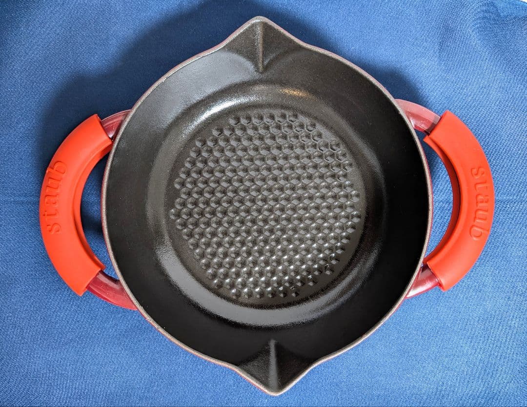 ストウブ staub ニダベイユ 両手フライパン 20cm シリコンハンドル付き