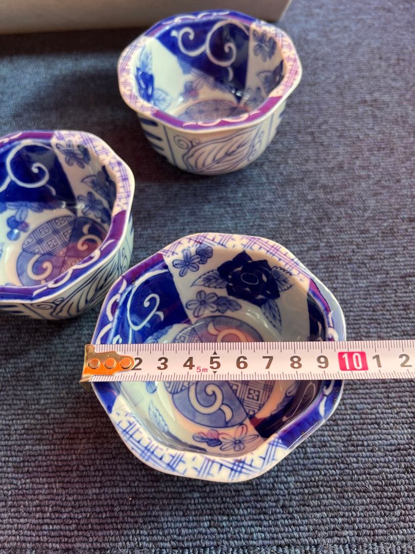 812 其泉　八角鉢　5客　未使用