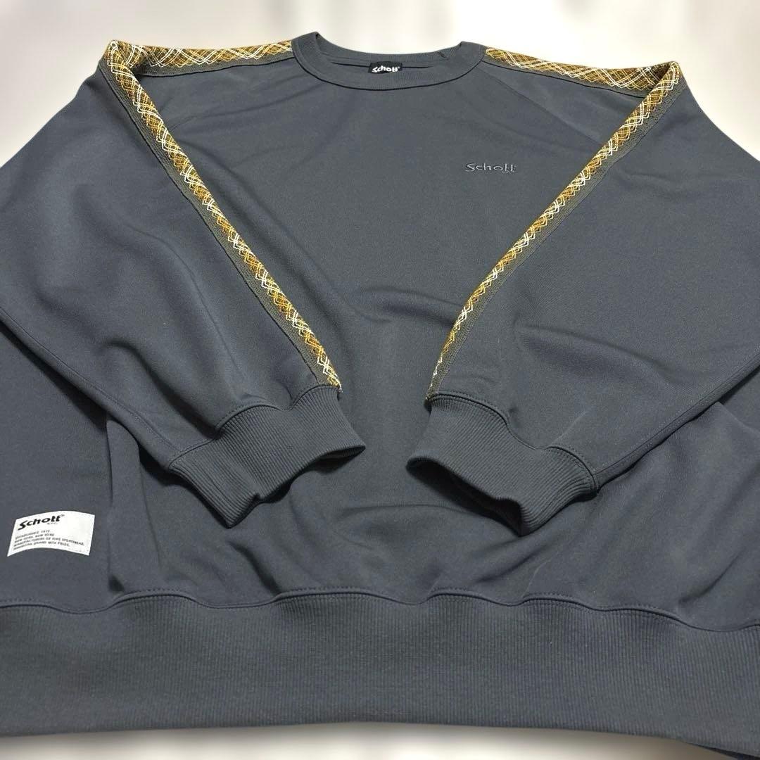 【未使用】Schott ブレイド スウェット/ジャージ チャコールグレー 2XL