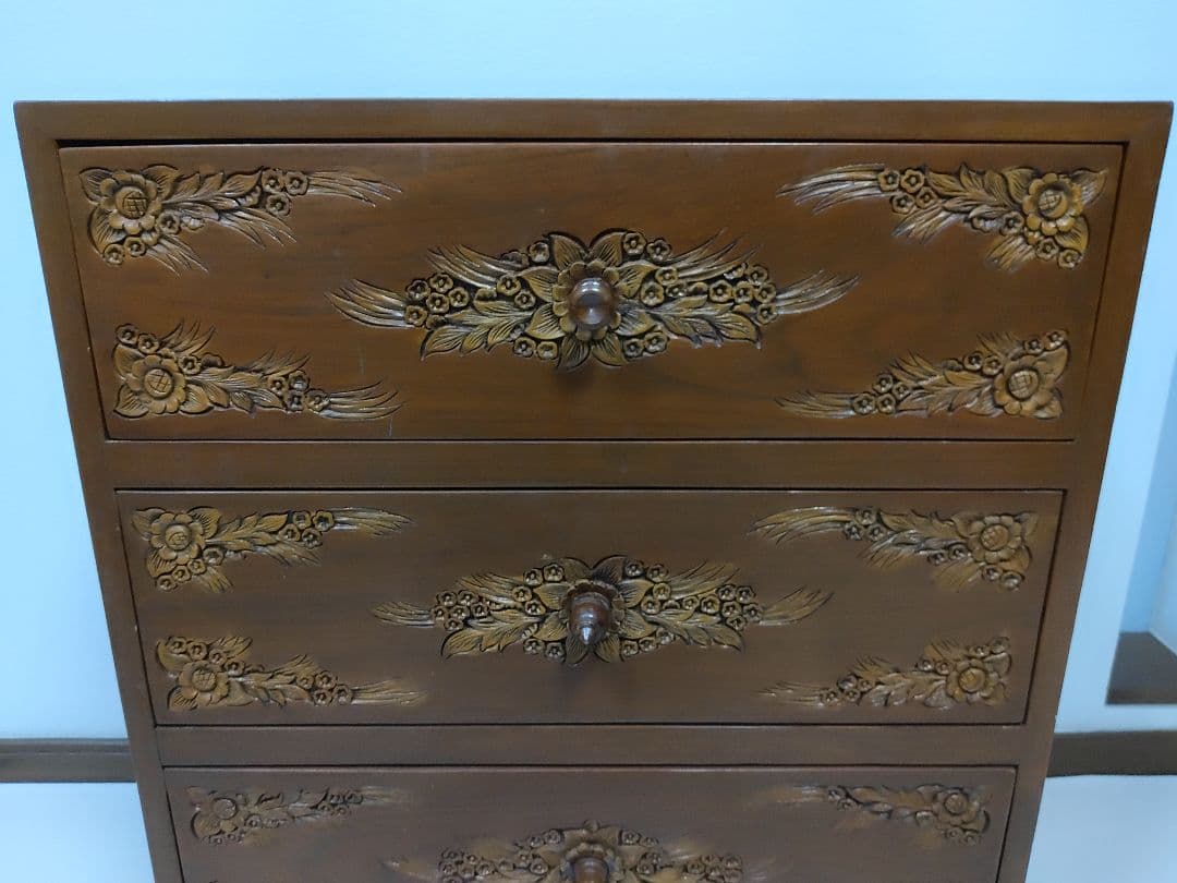 彫刻家具 木彫りチェスト