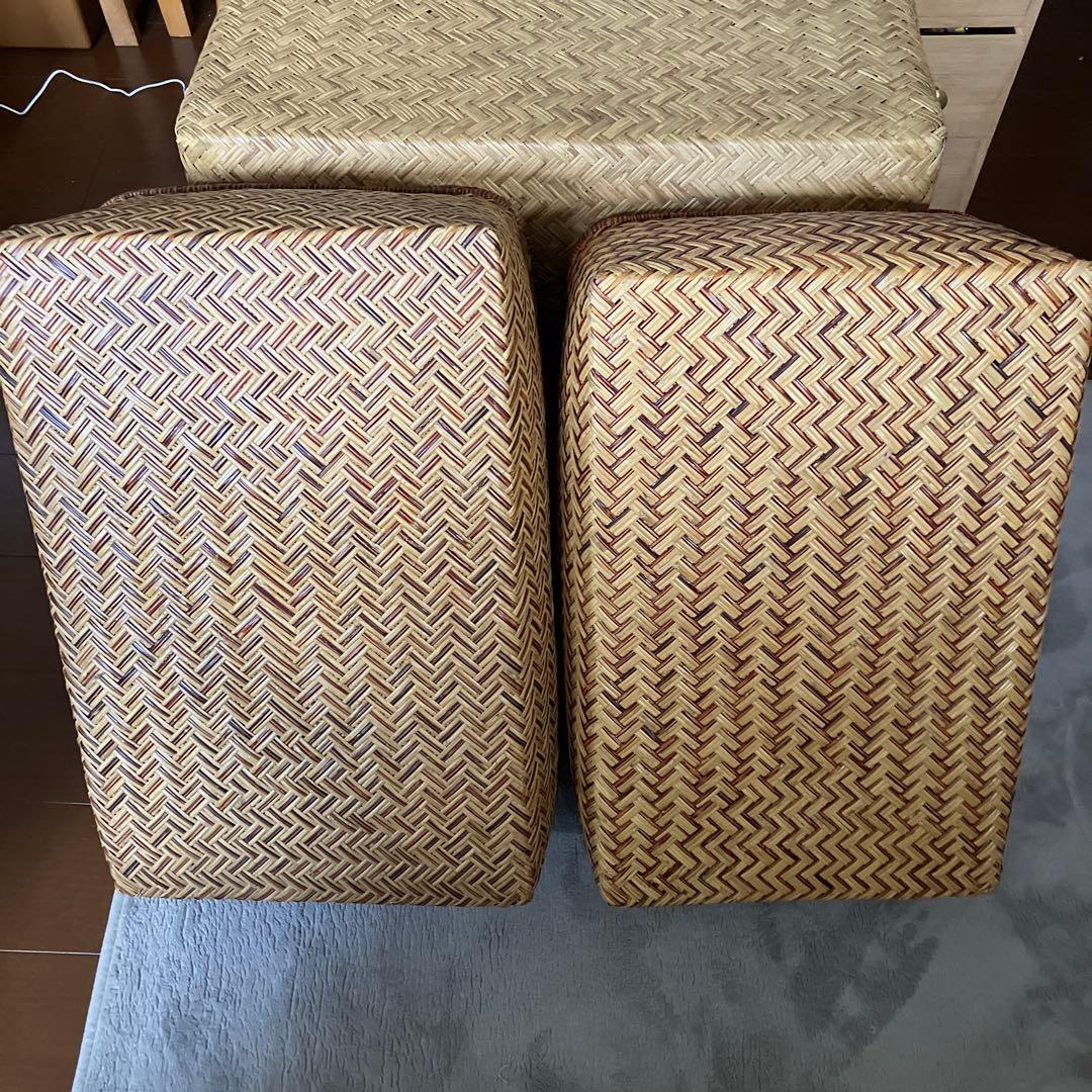 昭和レトロ 中サイズ 行李 クリーニング済み 超美品 ① ③セット