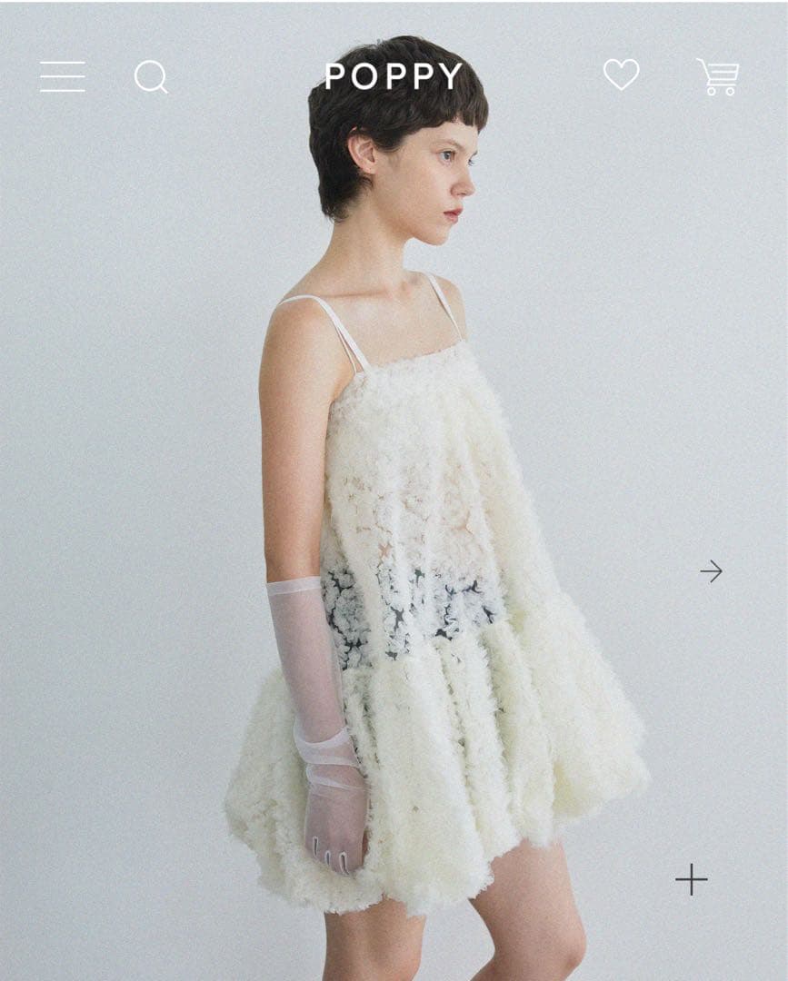ワンピース POPPY TULLE BALLOON TUNIC