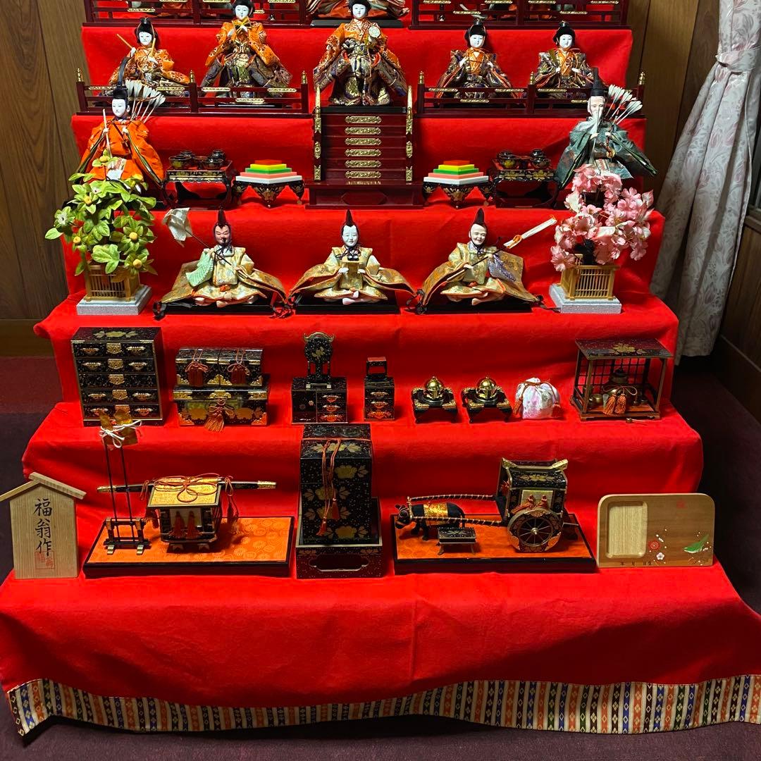 ①ひな壇 雛人形 7段 ひな祭り お雛様 セット ①