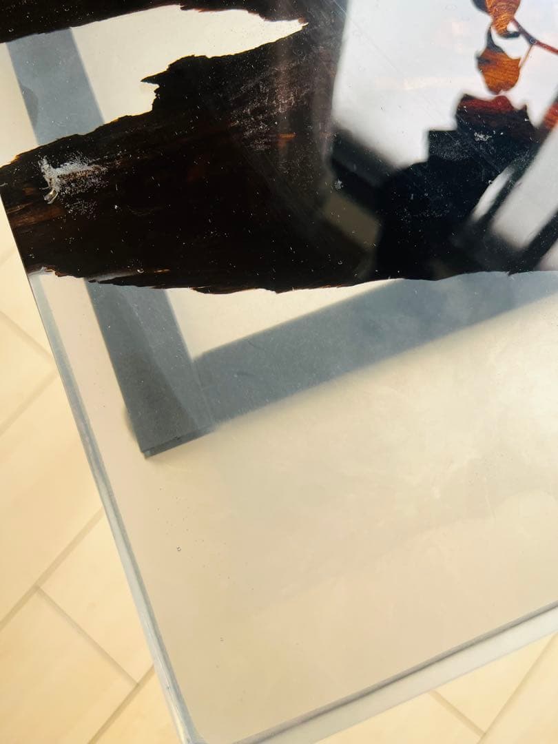 屋久杉　ソファテーブル　レジンテーブル　サイドテーブル