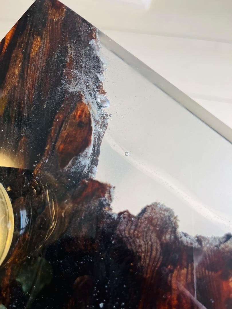 屋久杉　ソファテーブル　レジンテーブル　サイドテーブル