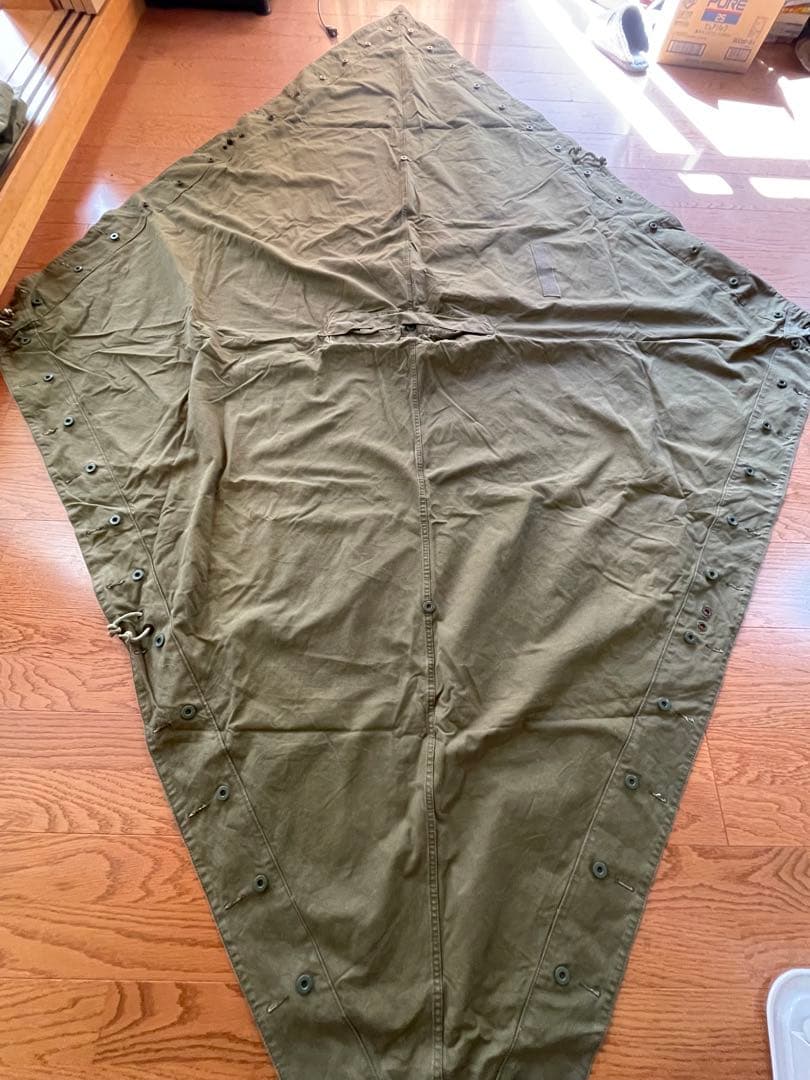 ノルウェー軍幕　単色　4枚セット　used