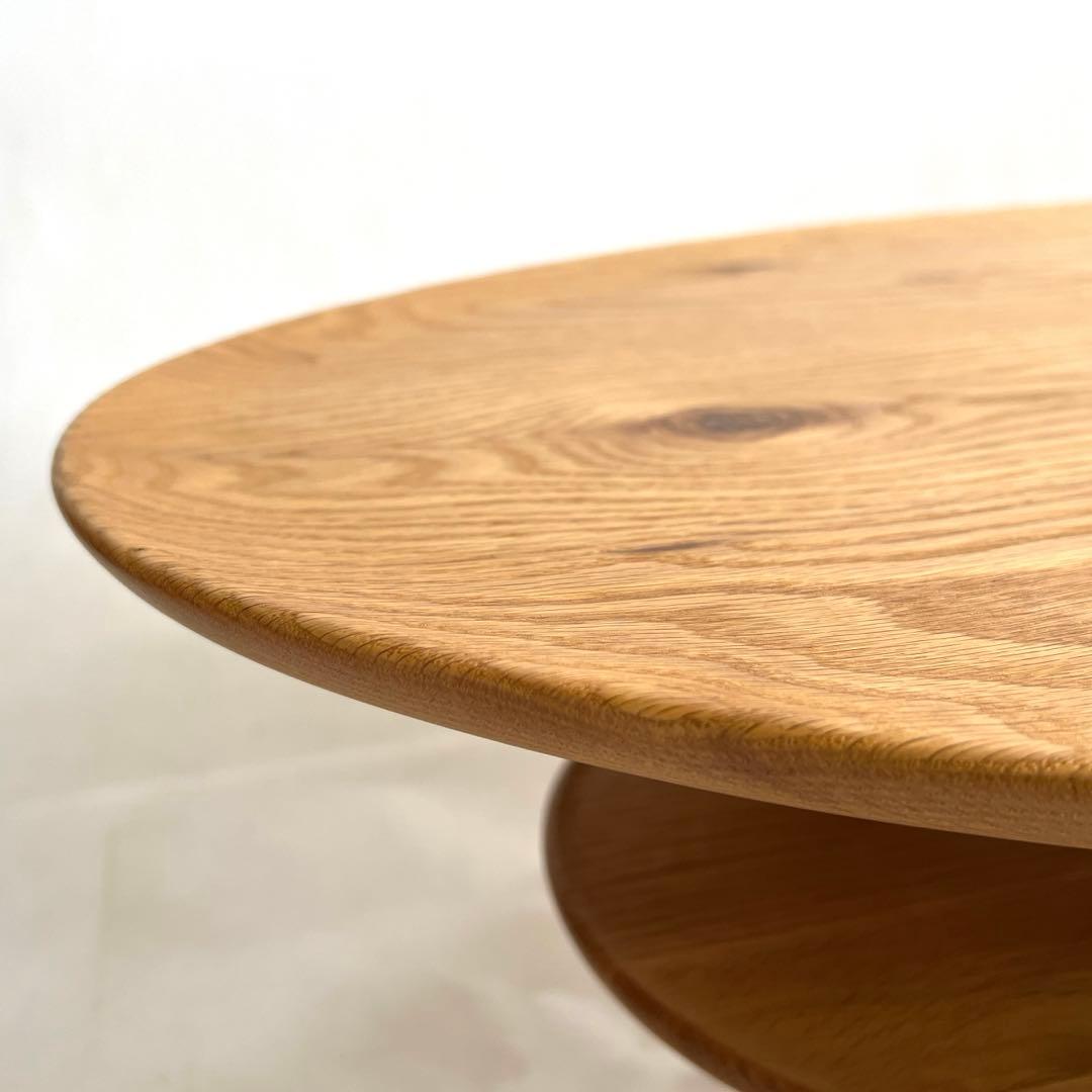 オーク無垢材センターテーブル HIRASHIMA・BORDO 120cm