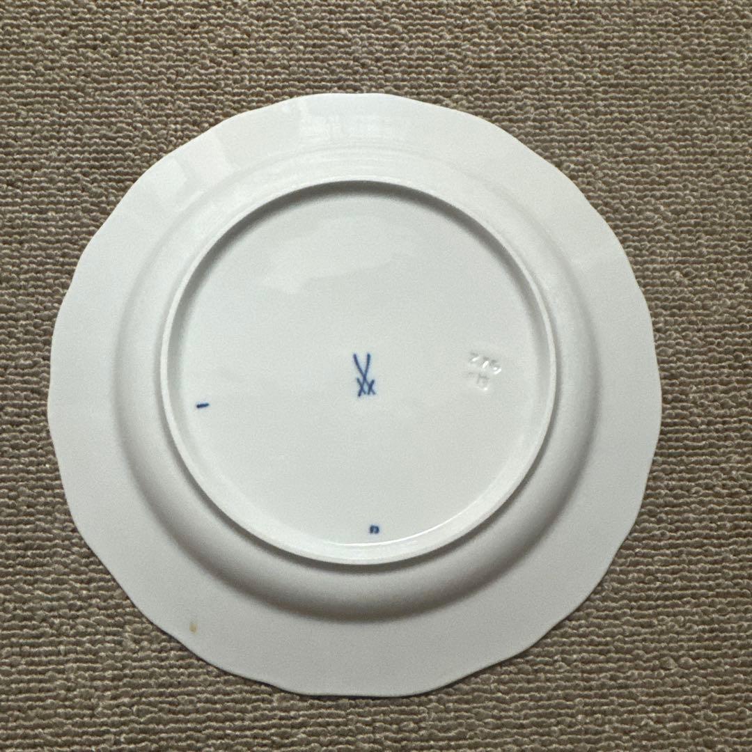 未使用、１級品、マイセン、ブルーオニオンプレート２０㎝、４枚です。