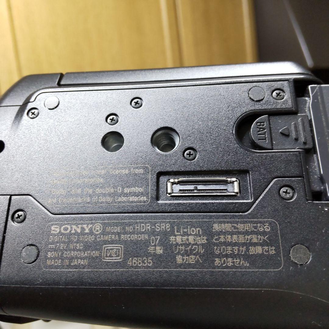 SONY HDR-SR8 リモコン三脚　 　　　　　広角　望遠レンズ付き