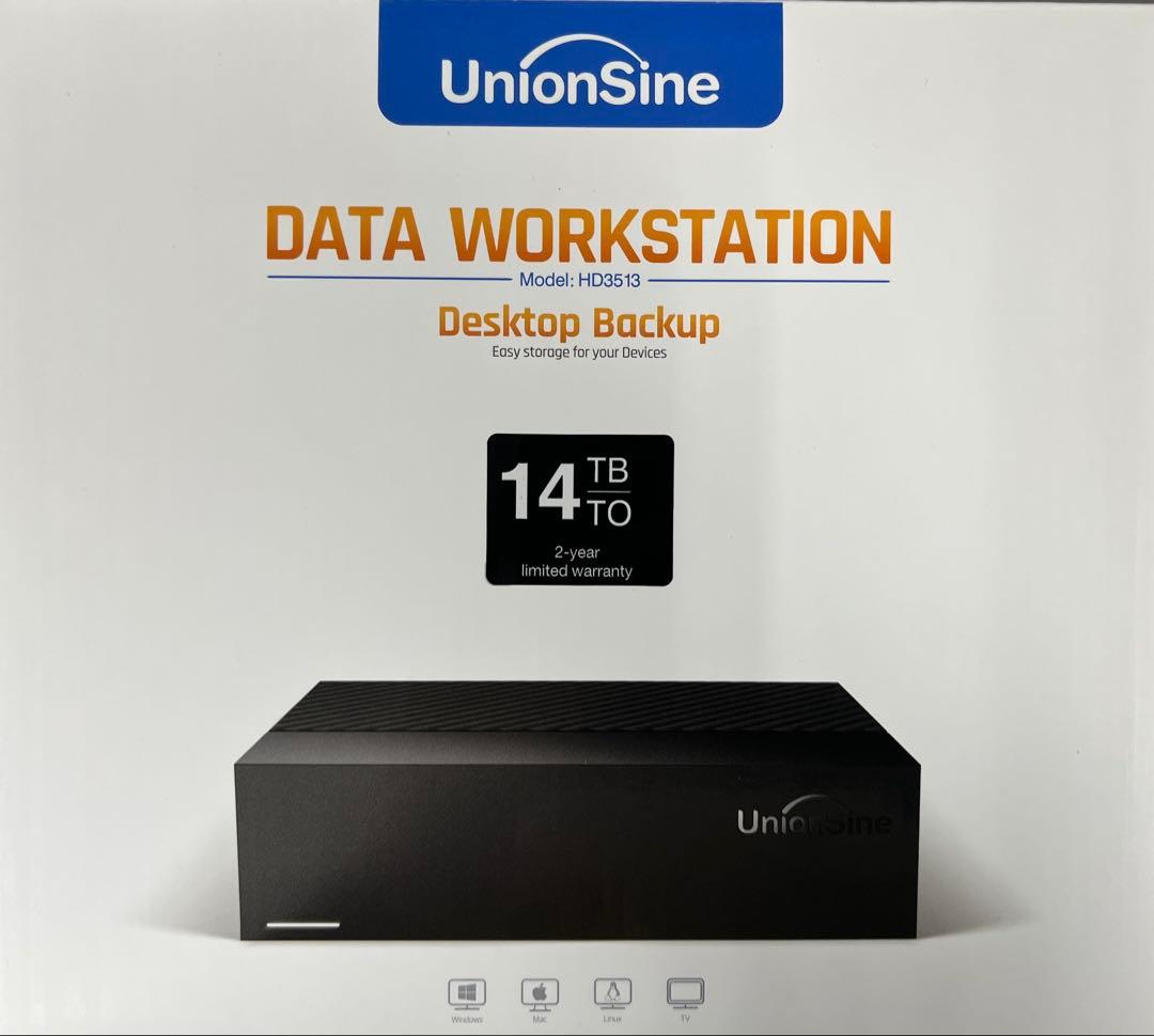 UnionSine 外付けハードディスク ブラック
