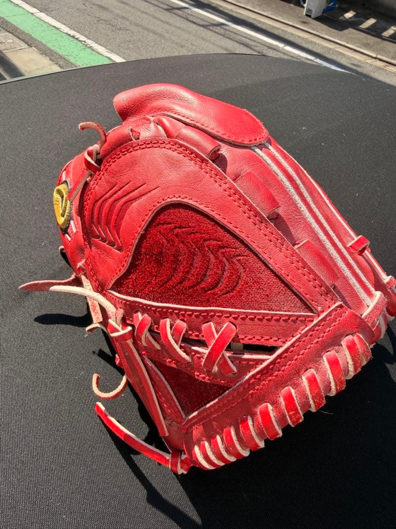 大谷翔平2020年モデル　ASICS GOLD STAGE 硬式グローブ レッド