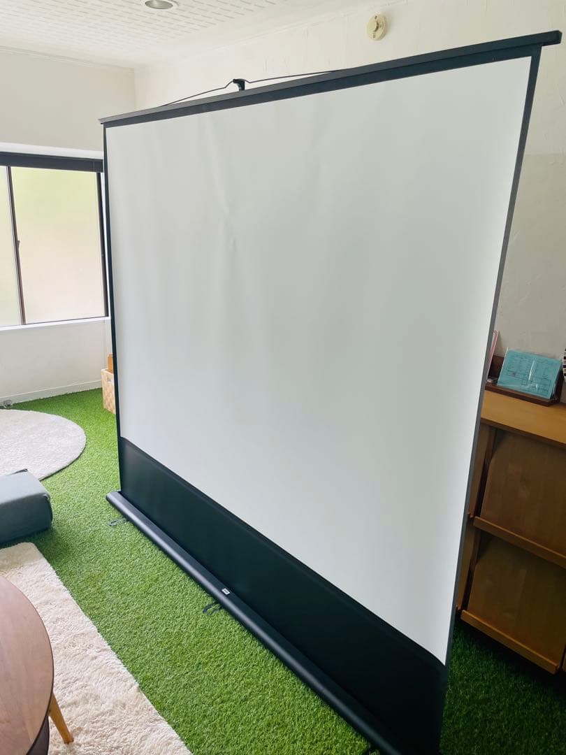 プロジェクタースクリーン 100インチ PRS-Y100K 自立式 映像良好