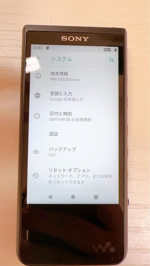 美品WALKMAN ZXシリーズ NW-ZX500シリーズNW-ZX507 BK