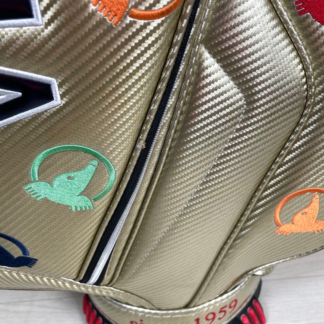 希少品　HONMA ホンマ キャディバッグ　ゴルフバッグ　モグラ刺繍　フード無し