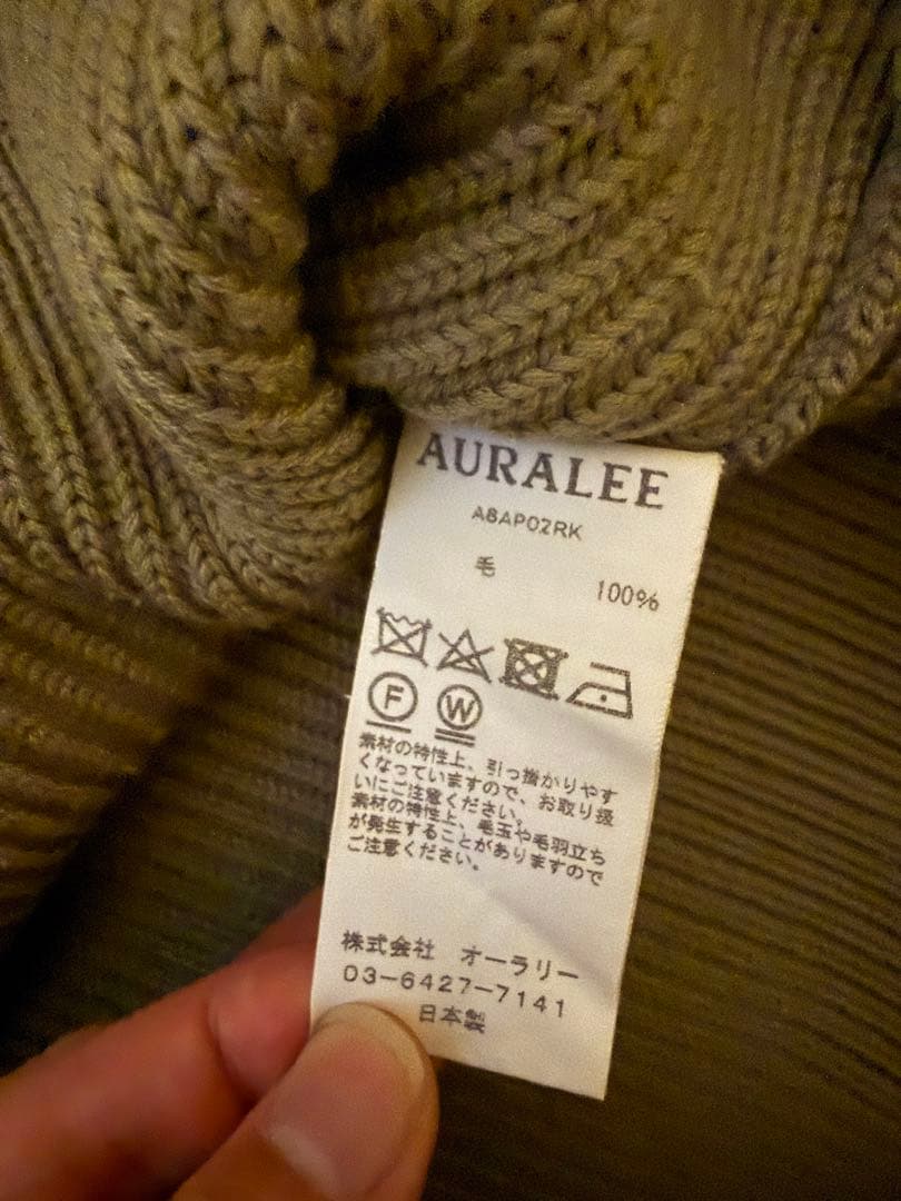 AURALEE SUPER FINE WOOL RIB KNIT サイズ5