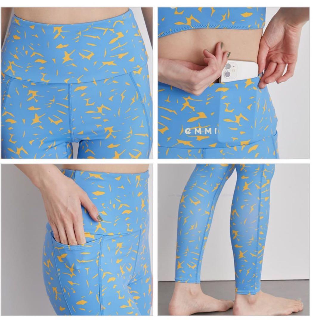 ■新品■emmi yoga エミヨガ　トップス&レギンス　7-9号　上下セット