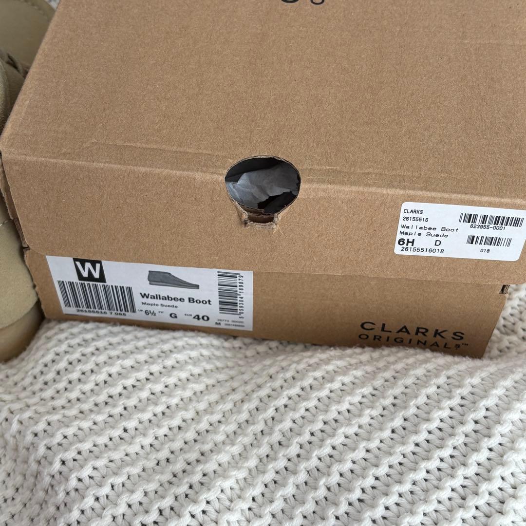 CLARKS Wallabee Boot G-40 ベージュ　クラークスワラビー