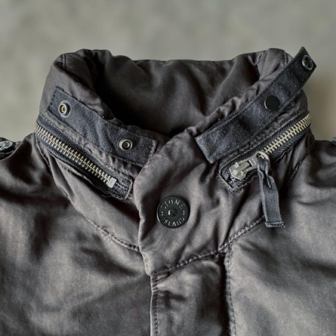 2009AW ストーンアイランド　モッズコート　ブラック　モード　大きめM