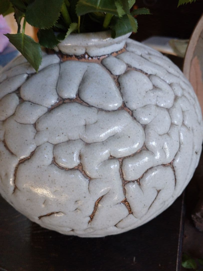 益子焼 花瓶 花入れ.