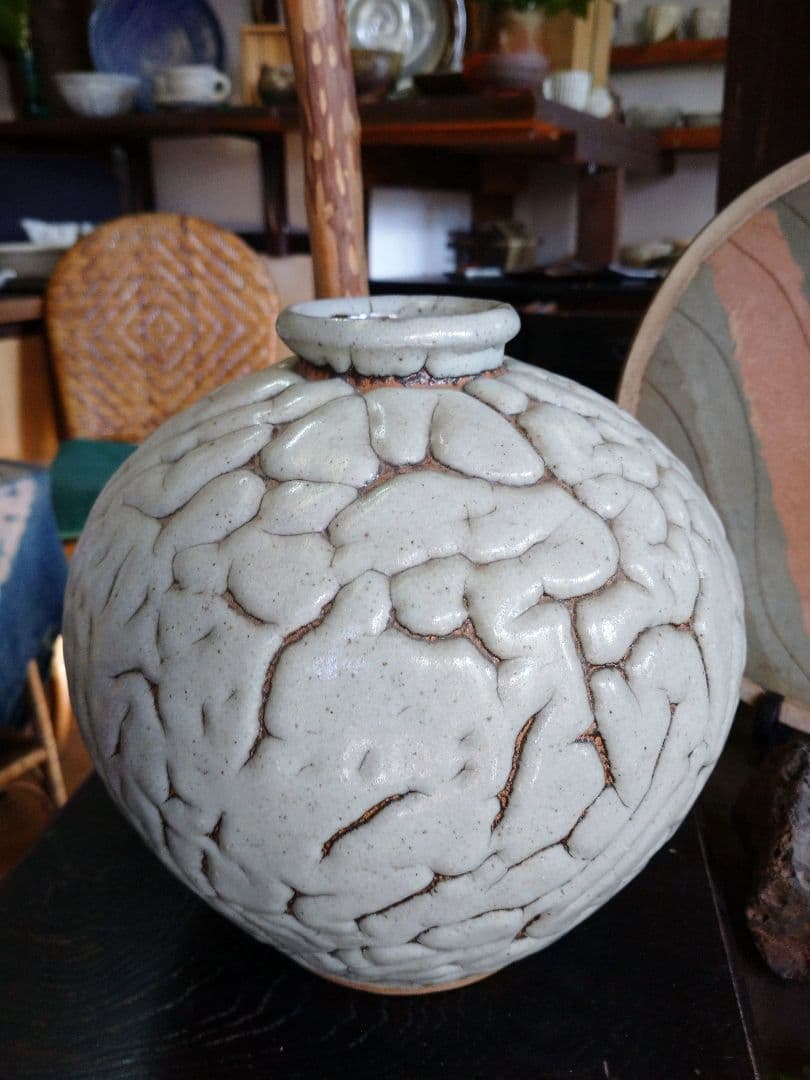 益子焼 花瓶 花入れ.