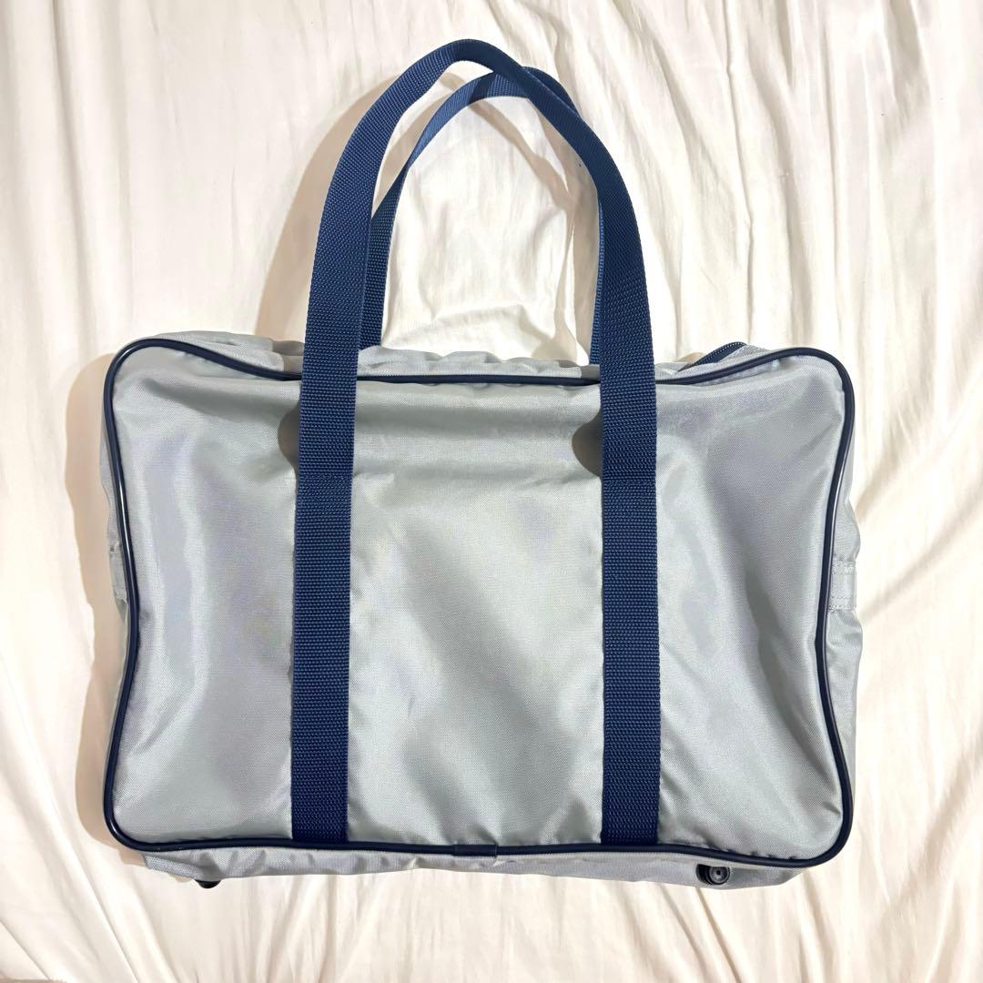 旧ワッペ　グレー　スクバ WORLD PEGASUS スクールバッグ