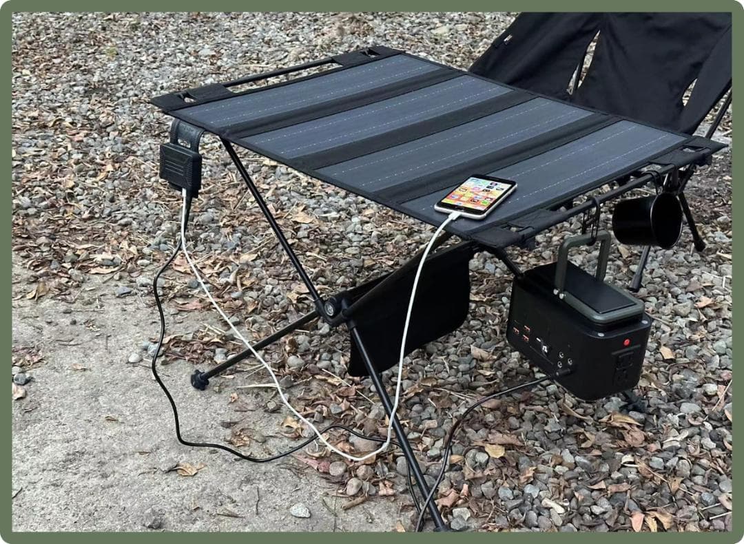 新品ソーラーパネル付きアドベンチャーテーブル【EMRS45】防水