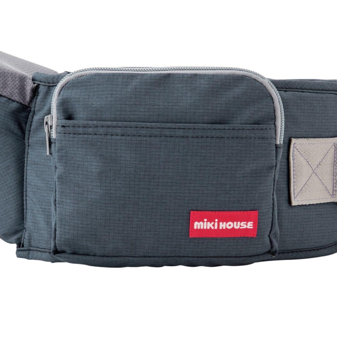 【新品未使用】ミキハウス x ポグネー ベビーキャリア チャコールグレー