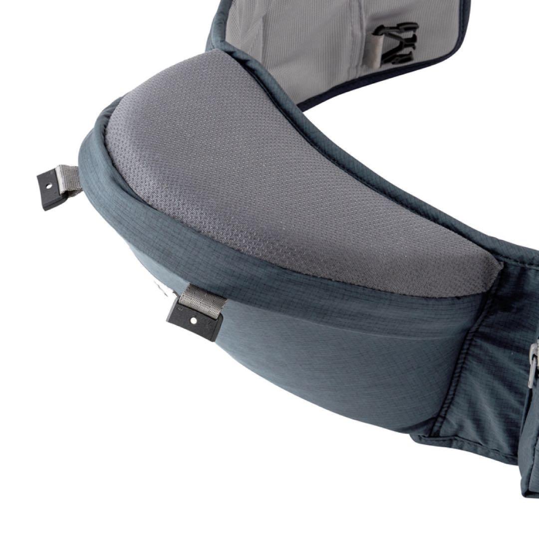 【新品未使用】ミキハウス x ポグネー ベビーキャリア チャコールグレー