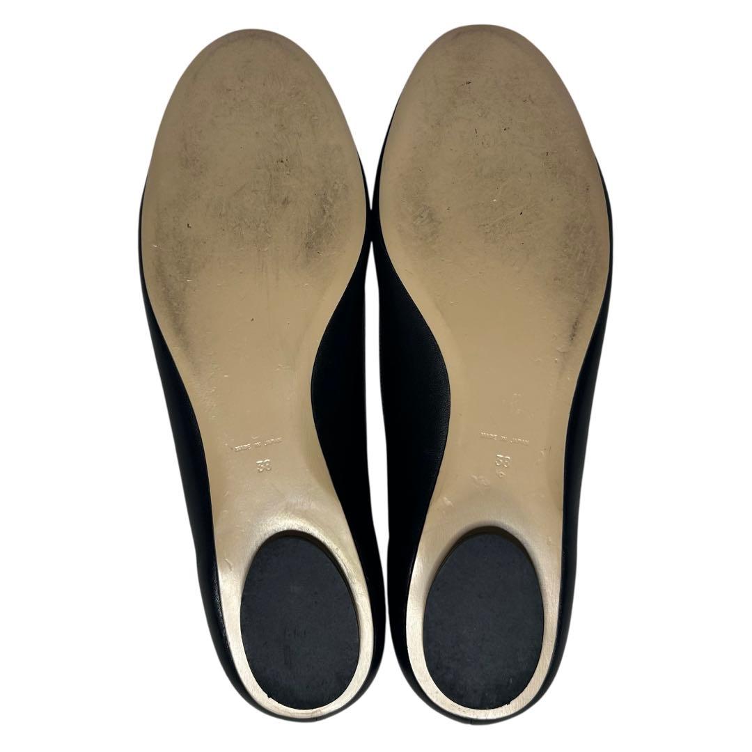 極美品⭐︎ピッピシックchu chu pearlフラットシューズ　黒　38