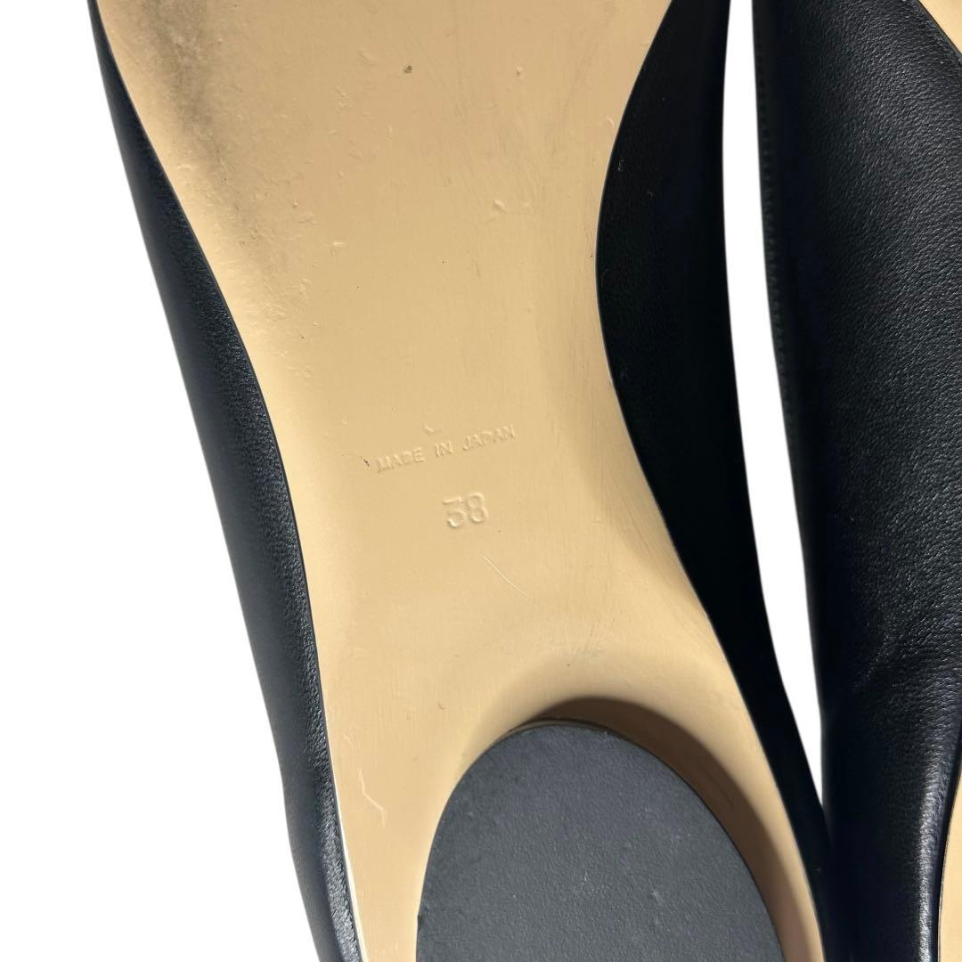 極美品⭐︎ピッピシックchu chu pearlフラットシューズ　黒　38