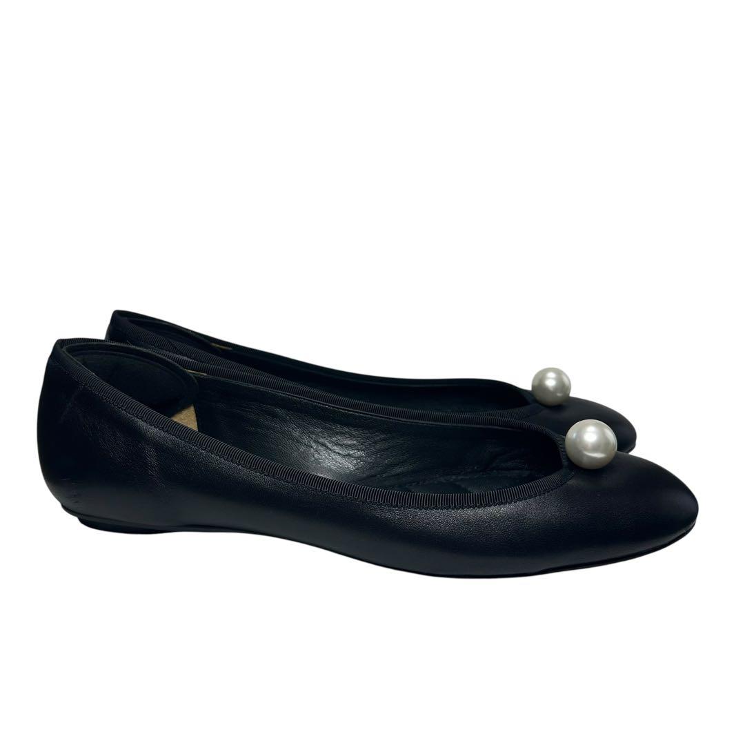 極美品⭐︎ピッピシックchu chu pearlフラットシューズ　黒　38