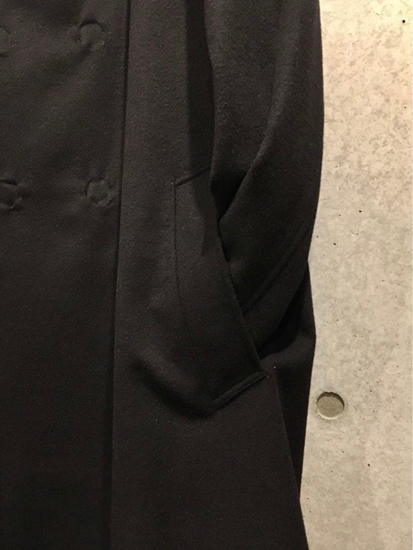 Yohji Yamamoto POUR HOMME 黒フード付コート