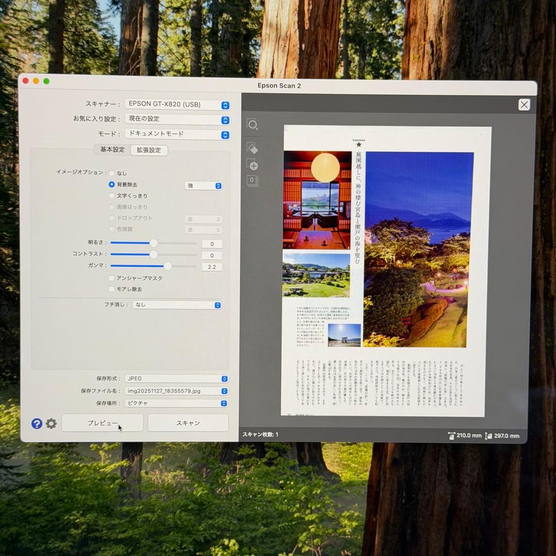EPSON GT-X820 フラットベッドスキャナー　動作確認済み