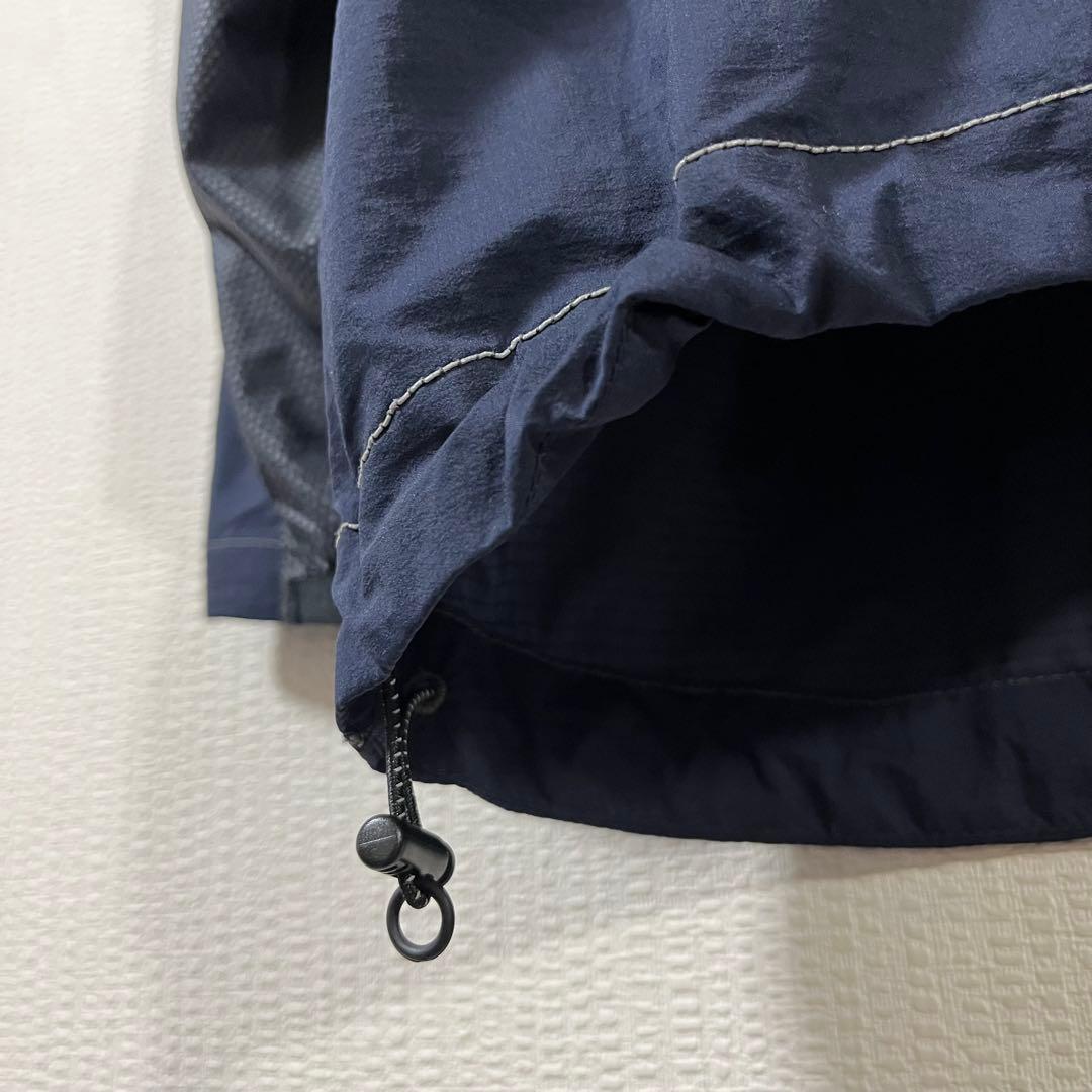 アンドワンダー　ハーフジップナイロンプルオーバージャケット　サイズ4　ネイビー