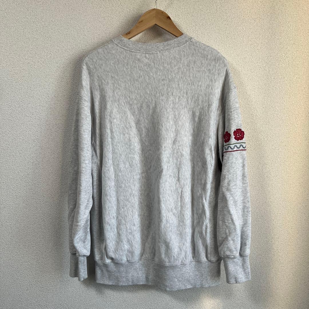 【美品】Freada フリーダ クロスステッチ刺繍 カレッジスウェット フリー